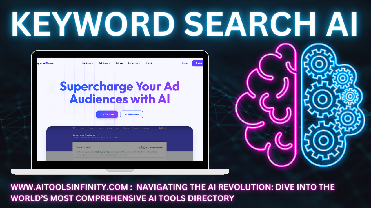 "Image: Maximize Ad Campaigns with KeywordSearch - Optimize YouTube and Google Ads, Spy on Competitors, and Streamline Data Sync for Business Growth."